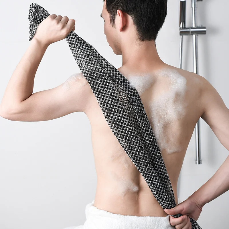 Home Bathroom Cleaning Machine - 日本こすりタオルナイロンバスタオルブラシ角質除去スクラバーシャワースポンジバッククリーニングケアバスルームアクセサリー