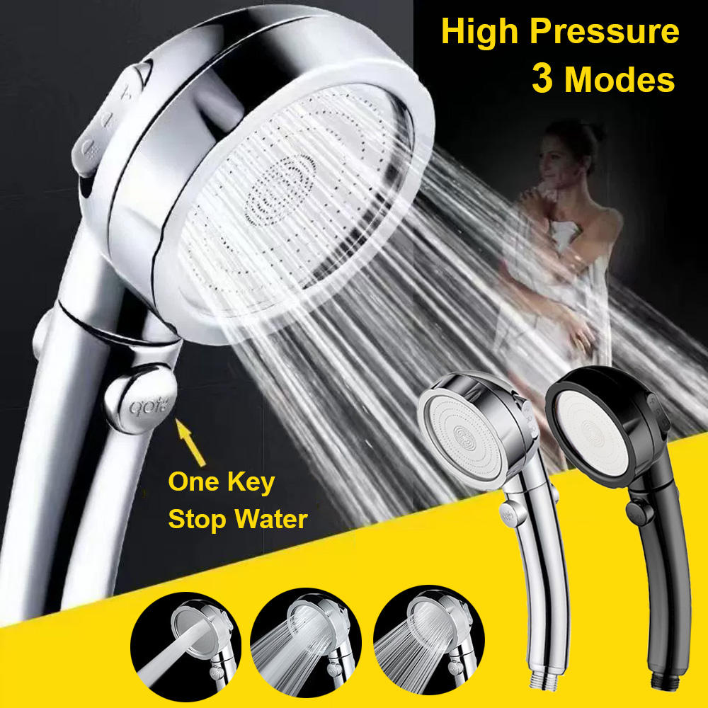 Home Bathroom Taps - 浴室用シャワーヘッド高圧節水スプレーノズル 3 モード調整可能なスパシャワーヘッド蛇口浴室アクセサリー