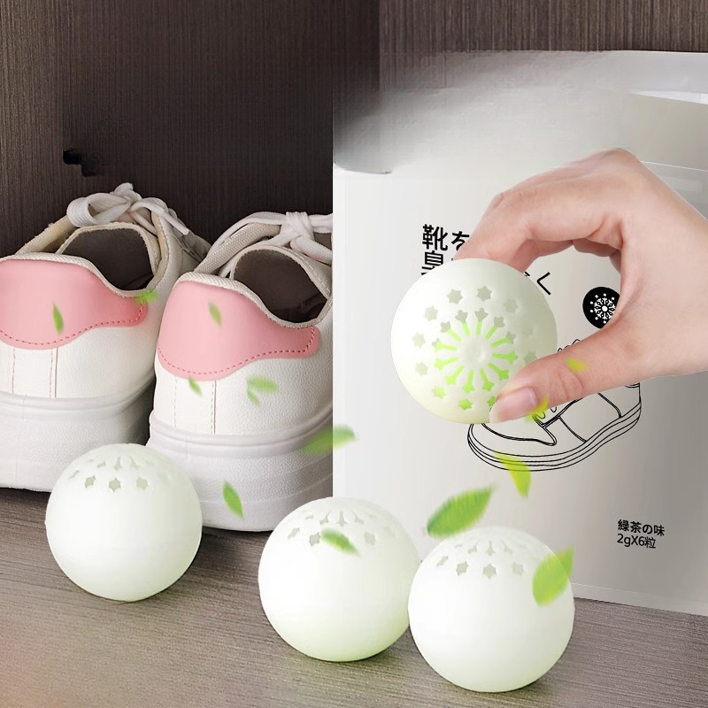 Home Bathroom Freshener - 天然靴用消臭剤ボール 長持ちする消臭剤 靴、クローゼット、バスルーム、トイレ、ホームオフィス用の装飾用消臭剤