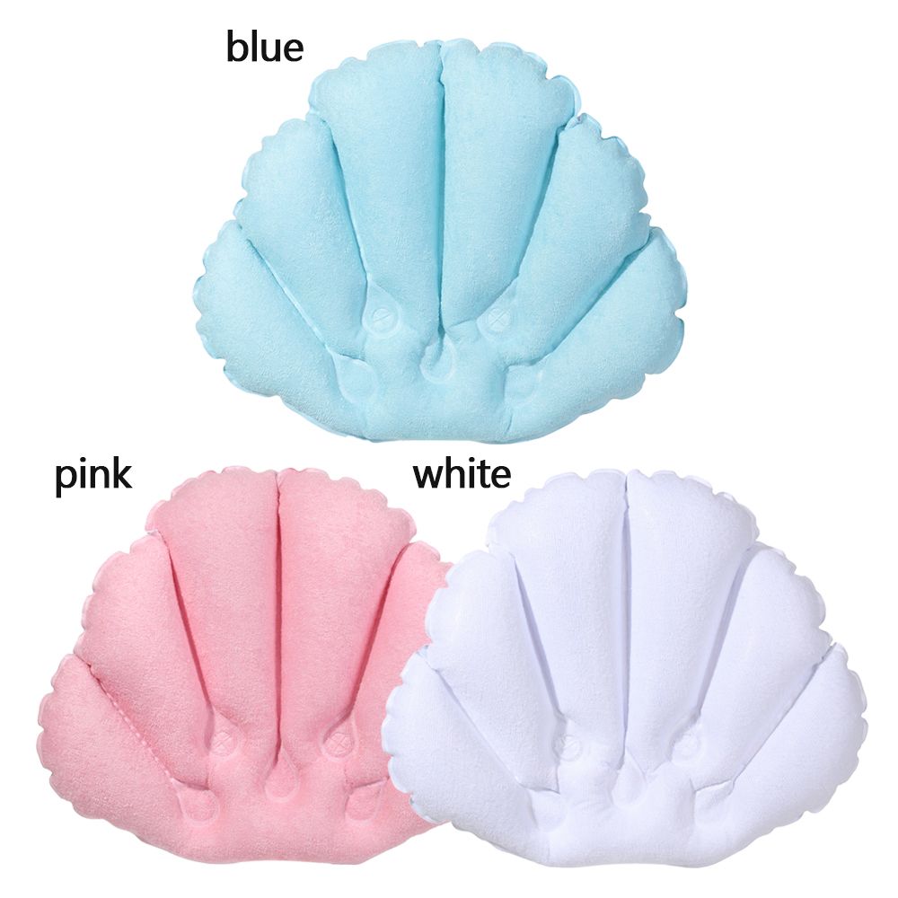 ソフトな扇形の膨らませる枕、浴槽用クッション、スパバス枕 - Bathtub Pillow Inflatable のレビューと価格