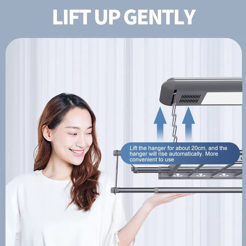 スマートホーム1m電動折りたたみ式乾燥ラック、ヒート式バルコ - Home Bathroom のレビューと価格