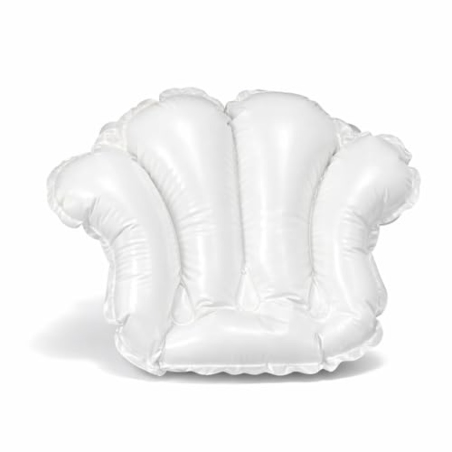 吸盤付きインフレータブルビニールスパバス枕、シェル型浴槽ネッ - Bathtub Pillow Inflatable のレビューと価格