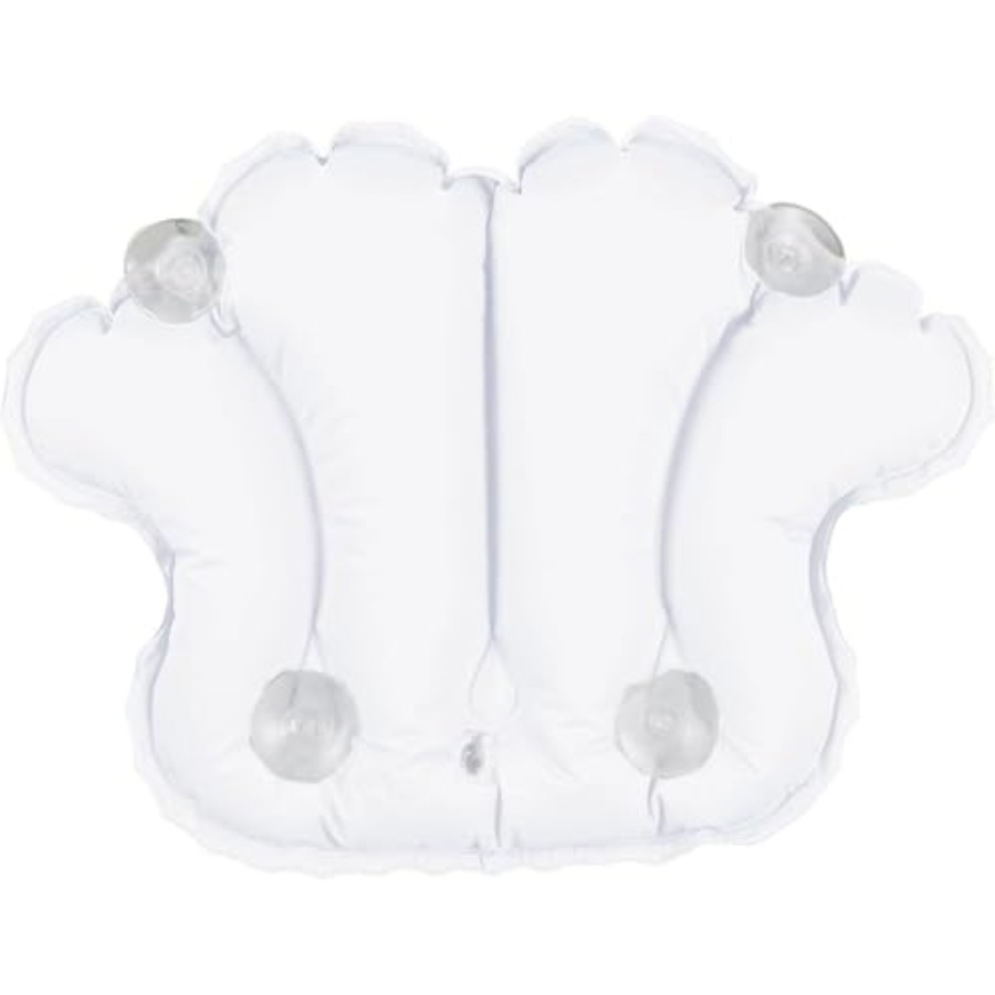 吸盤付きインフレータブルビニールスパバス枕、シェル型浴槽ネッ - Bathtub Pillow Inflatable のレビューと価格