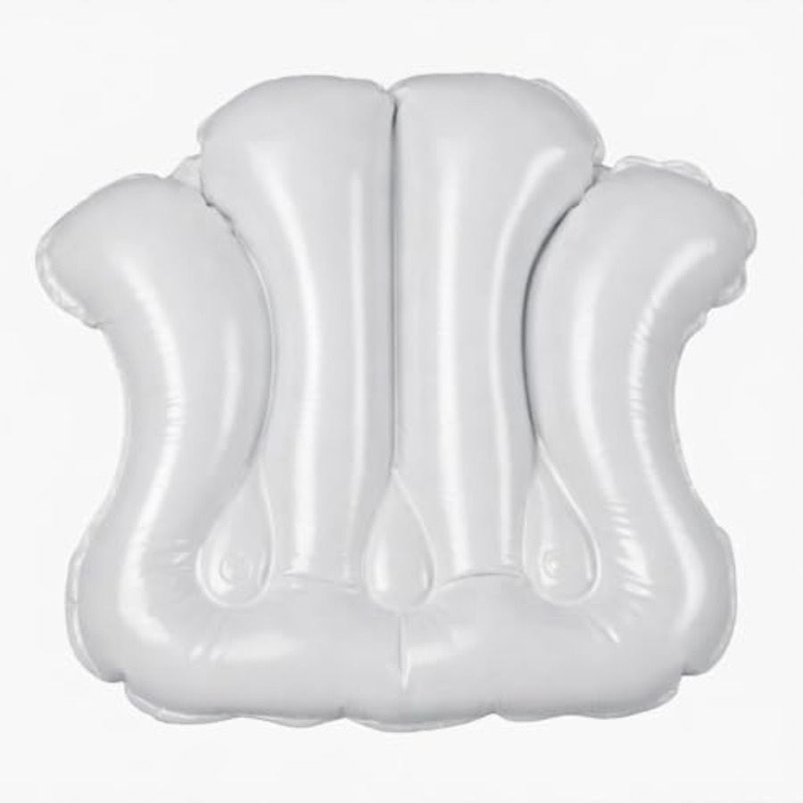 吸盤付きインフレータブルビニールスパバス枕、シェル型浴槽ネッ - Bathtub Pillow Inflatable のレビューと価格