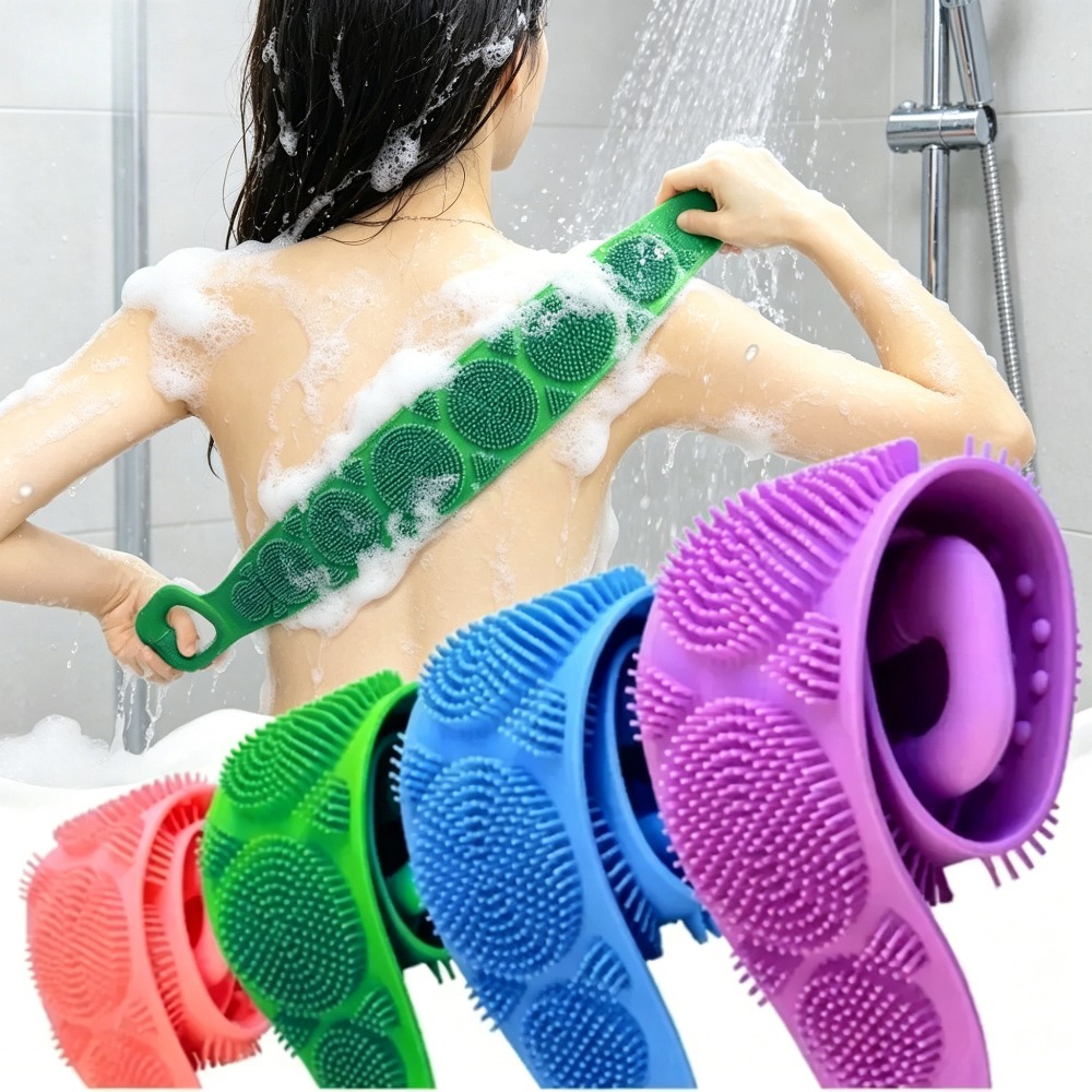 シリコン製シャワーバックブラシベルト、ソフトボディ角質除去ス - Home Bathroom Cleaning Machine のレビューと価格