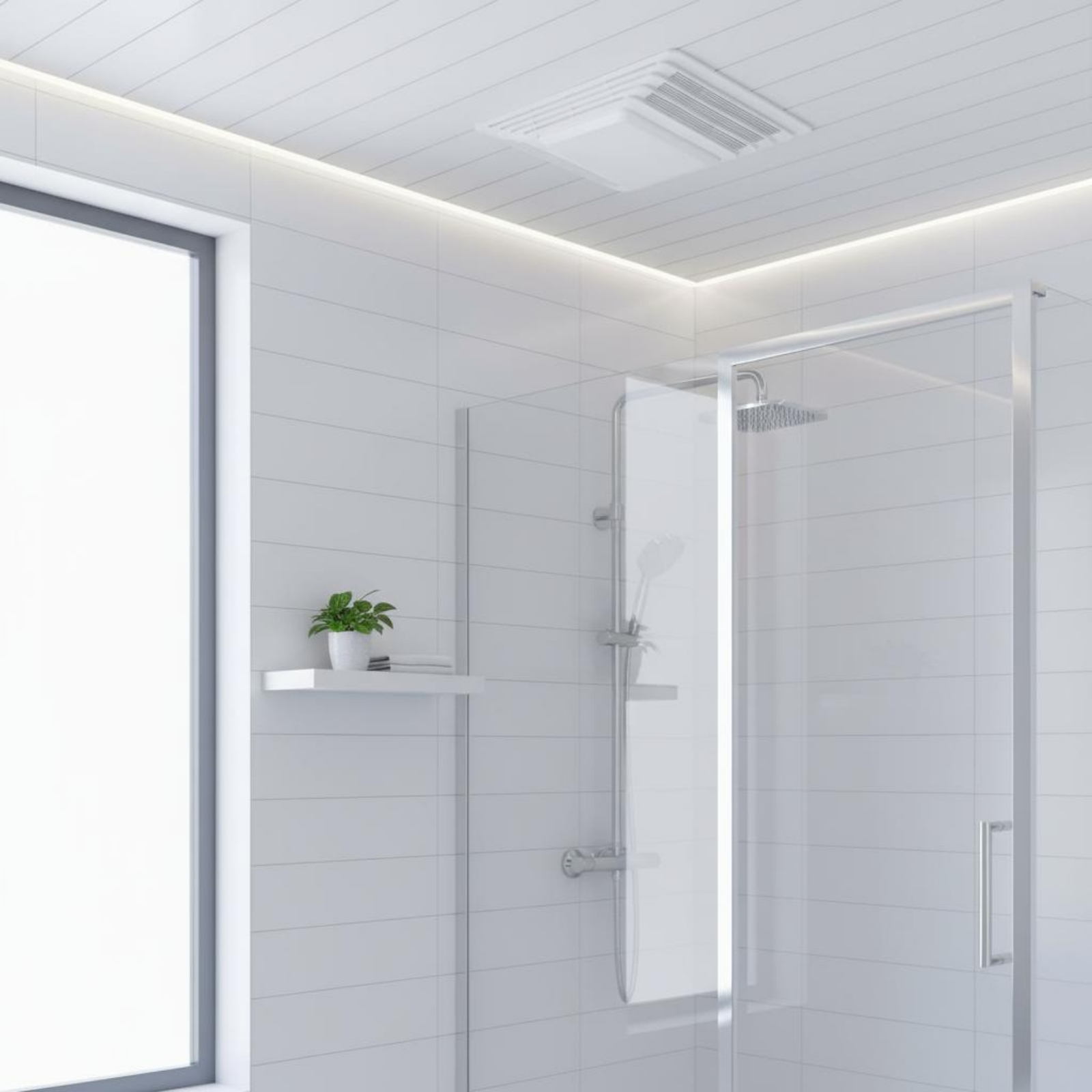 浴室排気ファンカバー ツール不要の浴室ファン グリル天井換気 - Home Hardware Bathroom Fan のレビューと価格