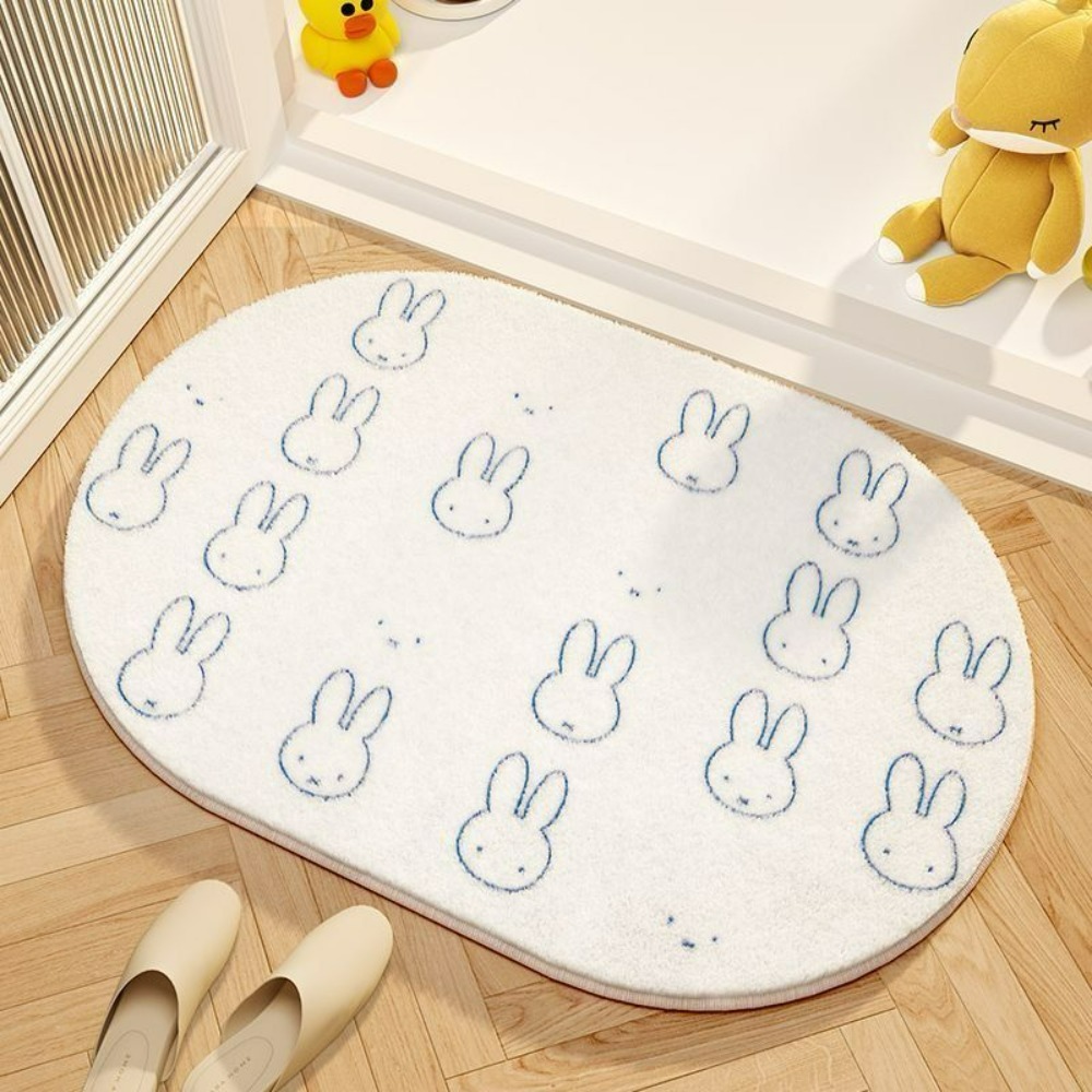 ミッフィー漫画フロアマットソフト模造カシミヤフットパッド吸水 - Home Goods Bathroom Accessories のレビューと価格