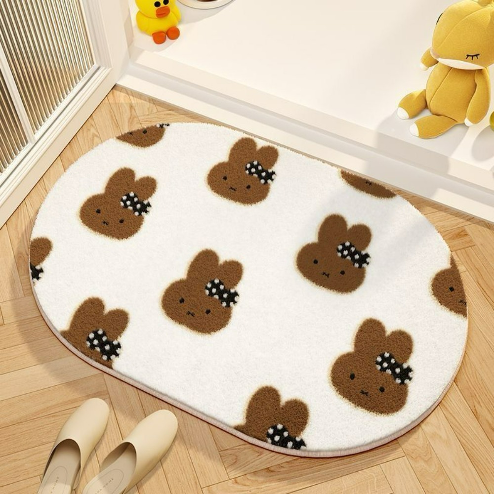 ミッフィー漫画フロアマットソフト模造カシミヤフットパッド吸水 - Home Goods Bathroom Accessories のレビューと価格
