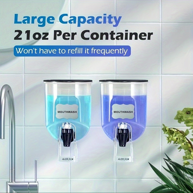 2個入り 600ml マウスウォッシュディスペンサー 浴室用 - Home Bathroom Freshener のレビューと価格