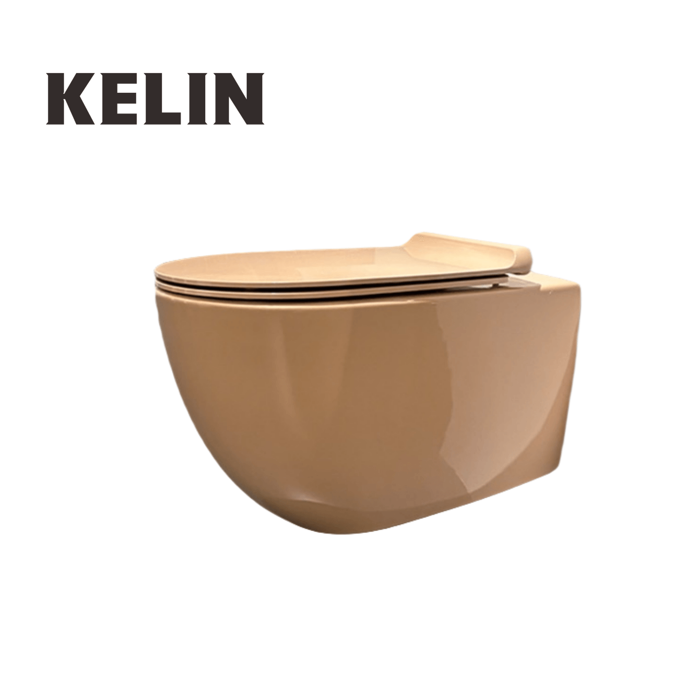 KELIN新型モダンスタイル洗浄式隠しタンクアプリコットセラ - Home Bathroom のレビューと価格