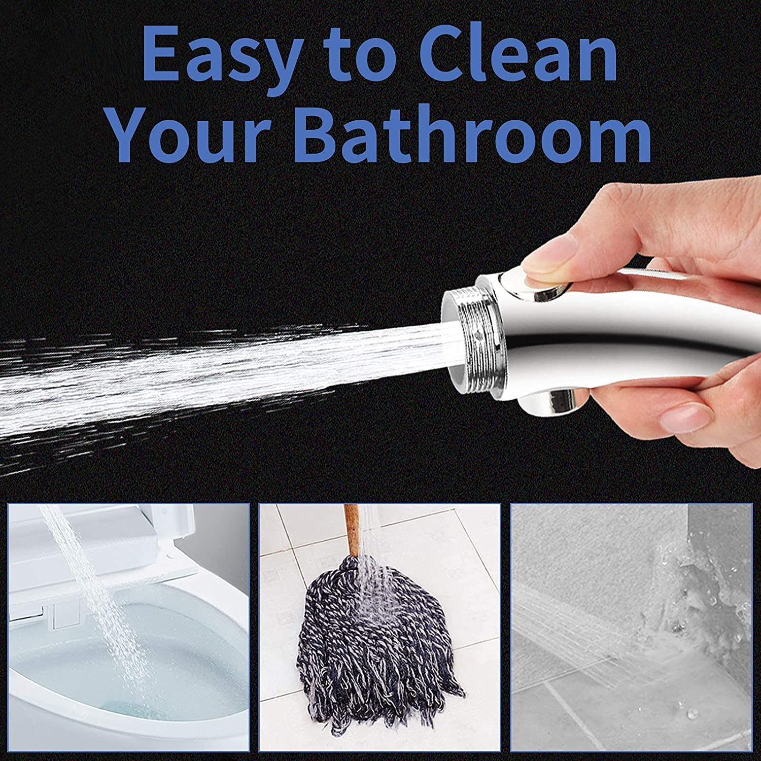 浴室用シャワーヘッド高圧節水スプレーノズル 3 モード調整可 - Home Bathroom Taps のレビューと価格