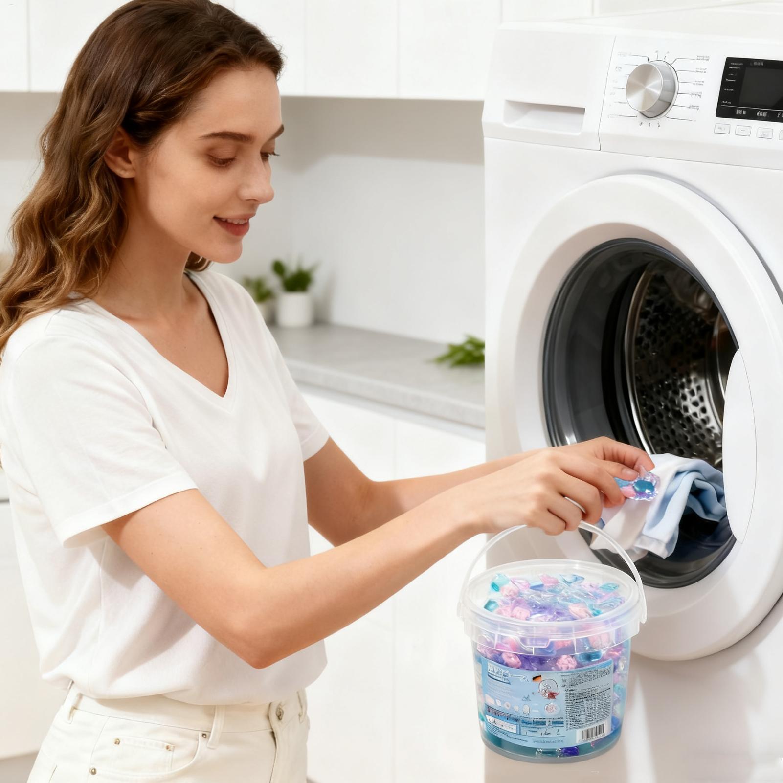 洗濯洗剤ポッド 深層洗浄 40錠 ビーズ型洗濯ポッド 洗濯機 - Home Bathroom Cleaning Machine のレビューと価格