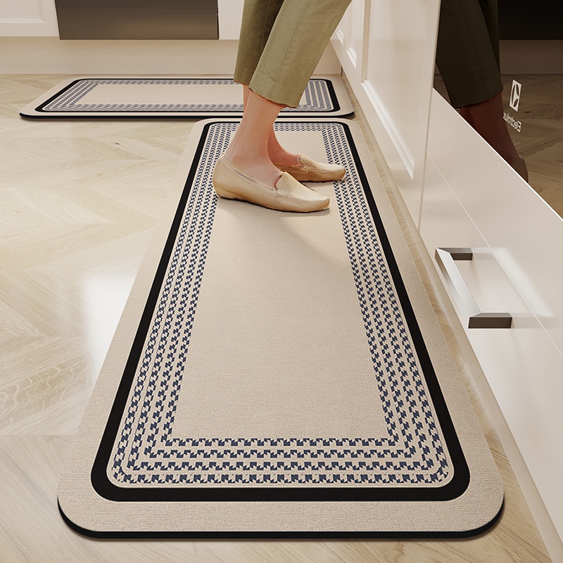 キッチン用ロングフロアマット、吸水性が高く掃除しやすいランド - Home Bathroom Cleaning Machine のレビューと価格