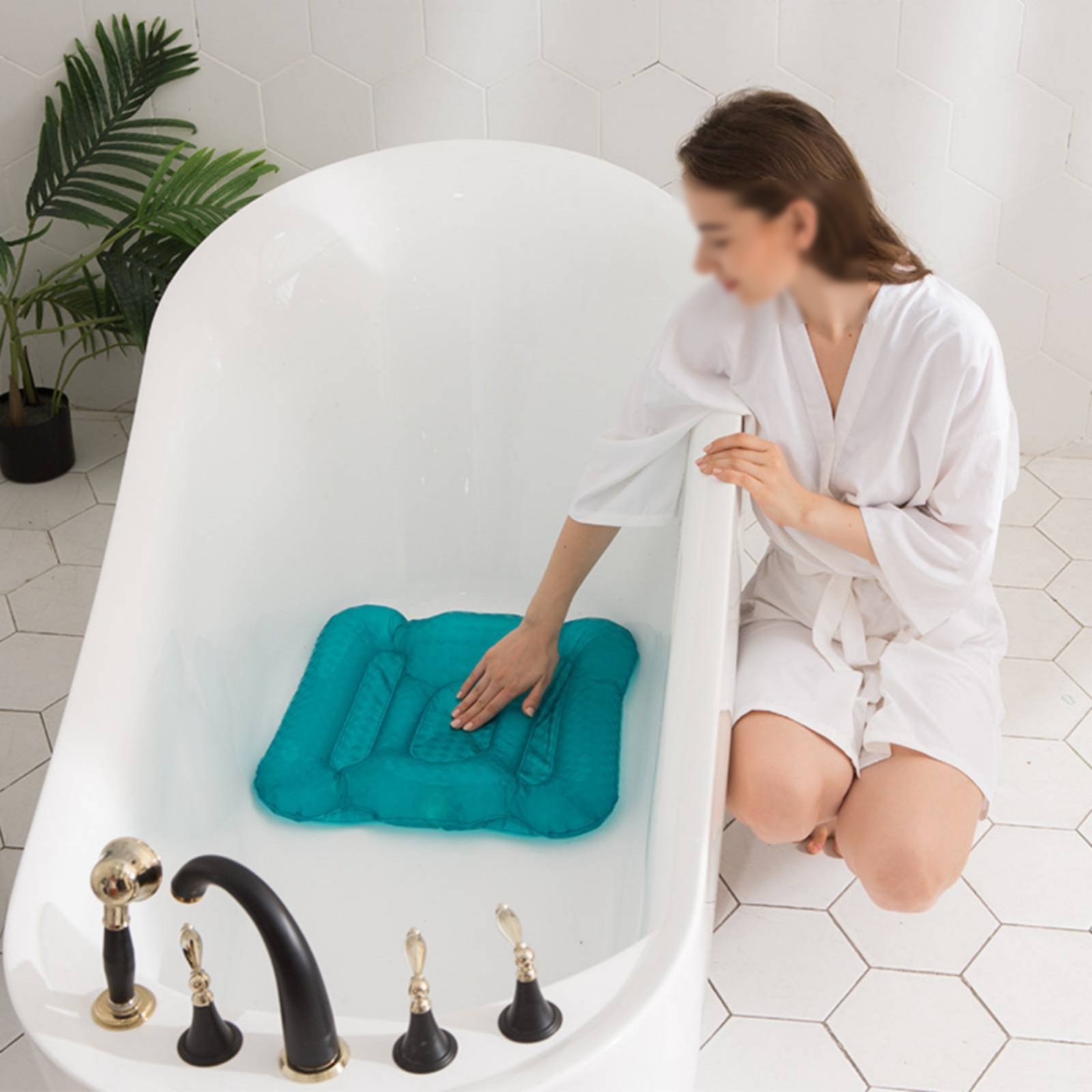 浴槽ブースターパッド シマリーフィニッシュ インフレータブル - Bathtub Pillow Inflatable のレビューと価格