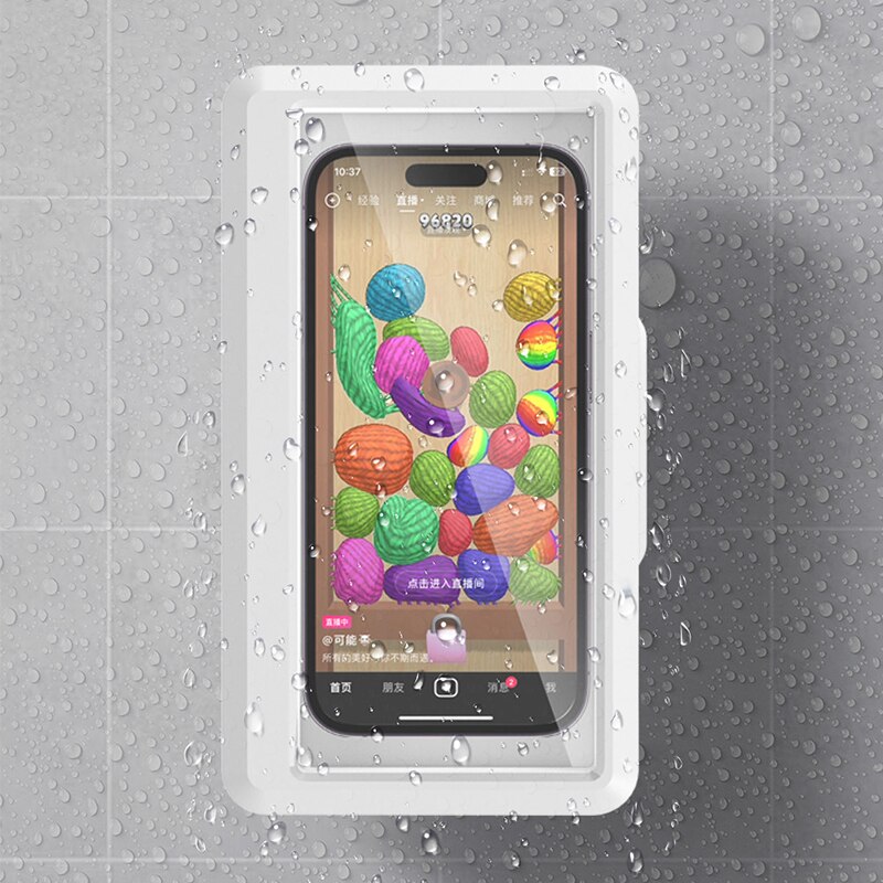 浴室用防水スマホホルダー、壁掛け式スマホケーススタンドボック - Home Bathroom のレビューと価格