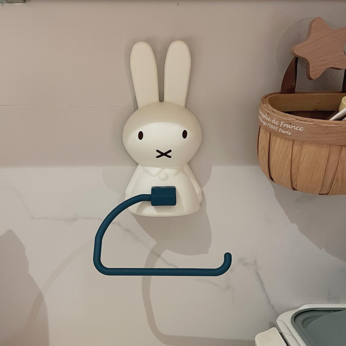 ミッフィー多機能バスルームティッシュホルダーかわいい非穴あき - Home Bathroom Movie のレビューと価格