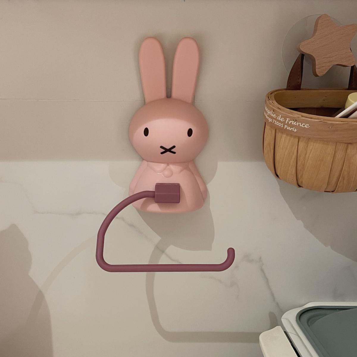 ミッフィー多機能バスルームティッシュホルダーかわいい非穴あき - Home Bathroom Movie のレビューと価格
